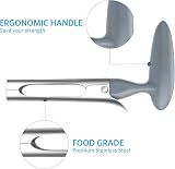 Asdirne Apple Corer with ABS Handle Serrated Stainless Steel Blade Grey view 3