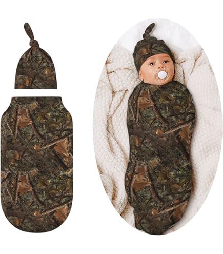Bébé Infant Coperta Morbida In Pile Sherpa – Camouflage E Rosa, Regalo Ideale Per Neonati (76x106 Cm)