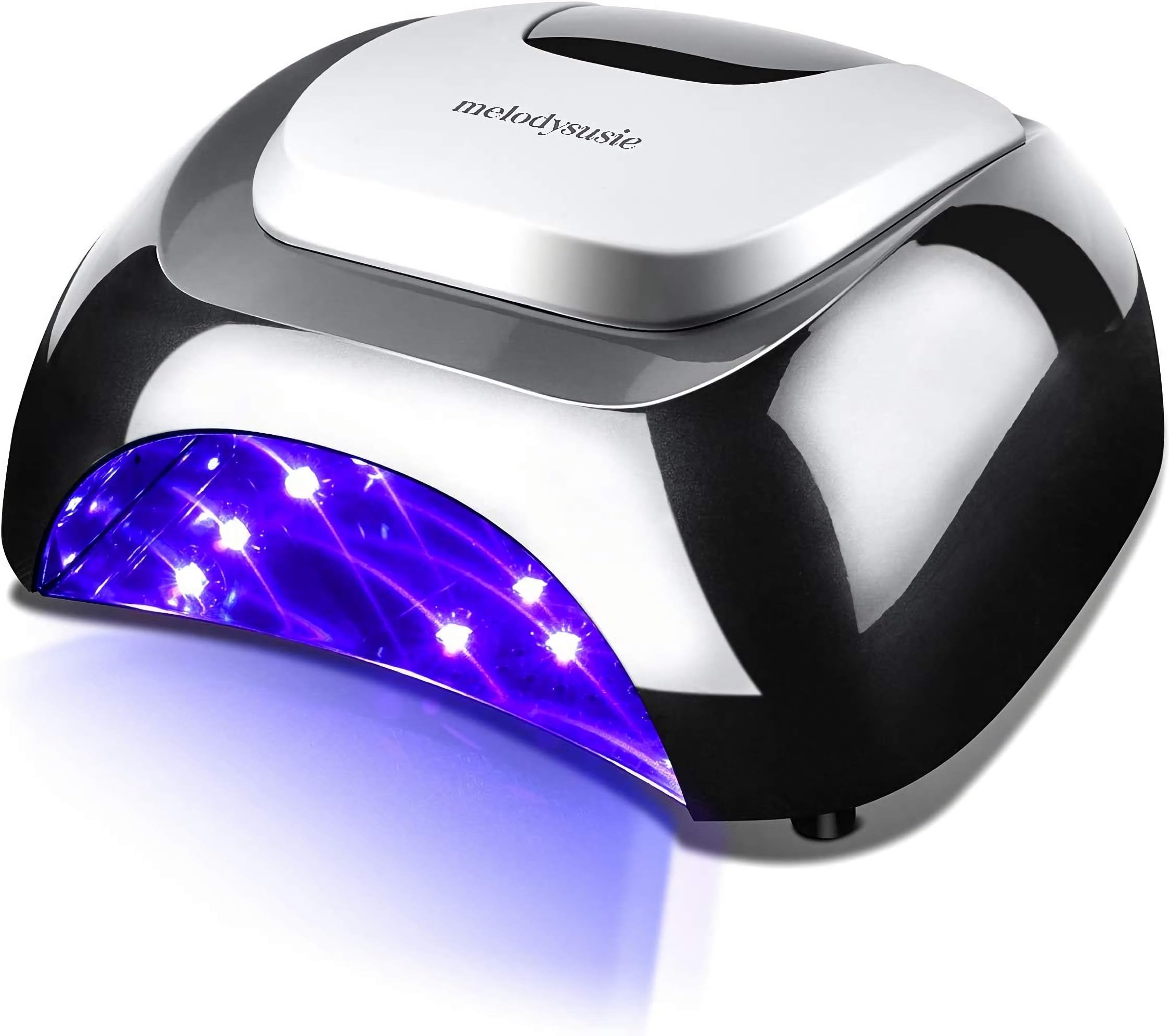 MelodySusie LED UV Nail Lamp Salon, Professional LED Gel Nail Dryer Nail Light with 3 Timer Controls LG Super Chip Fast Curing LED UV Gel Nail Polish for Salon (Classic Black)