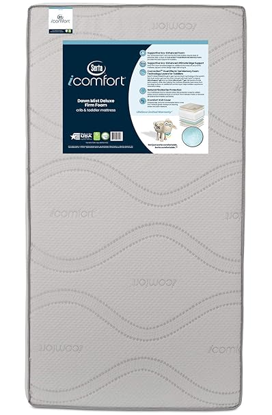 serta icomfort dawn mist crib and toddler mattress