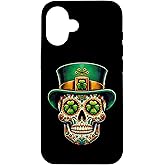 iPhone 16 St. Patricks Day Day Of Dead Irish Sugar Skull Case