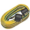 SUZCO 50' 4 Way Flat Trailer Light Wiring Harness Extension Kit, 42