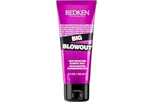 Redken Big Blowout Heat Protection Gel Serum, for All Hair Types, Volume for Fine Hair, Blowdry Gel, Frizz Control Gel, Humid