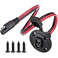 dstfuy SAE Connector,10AWG SAE Socket Sidewall Port,So Quick Connect Solar Panel Connector for Solar Generator Battery Charger (50CM SAE Cable Plug)