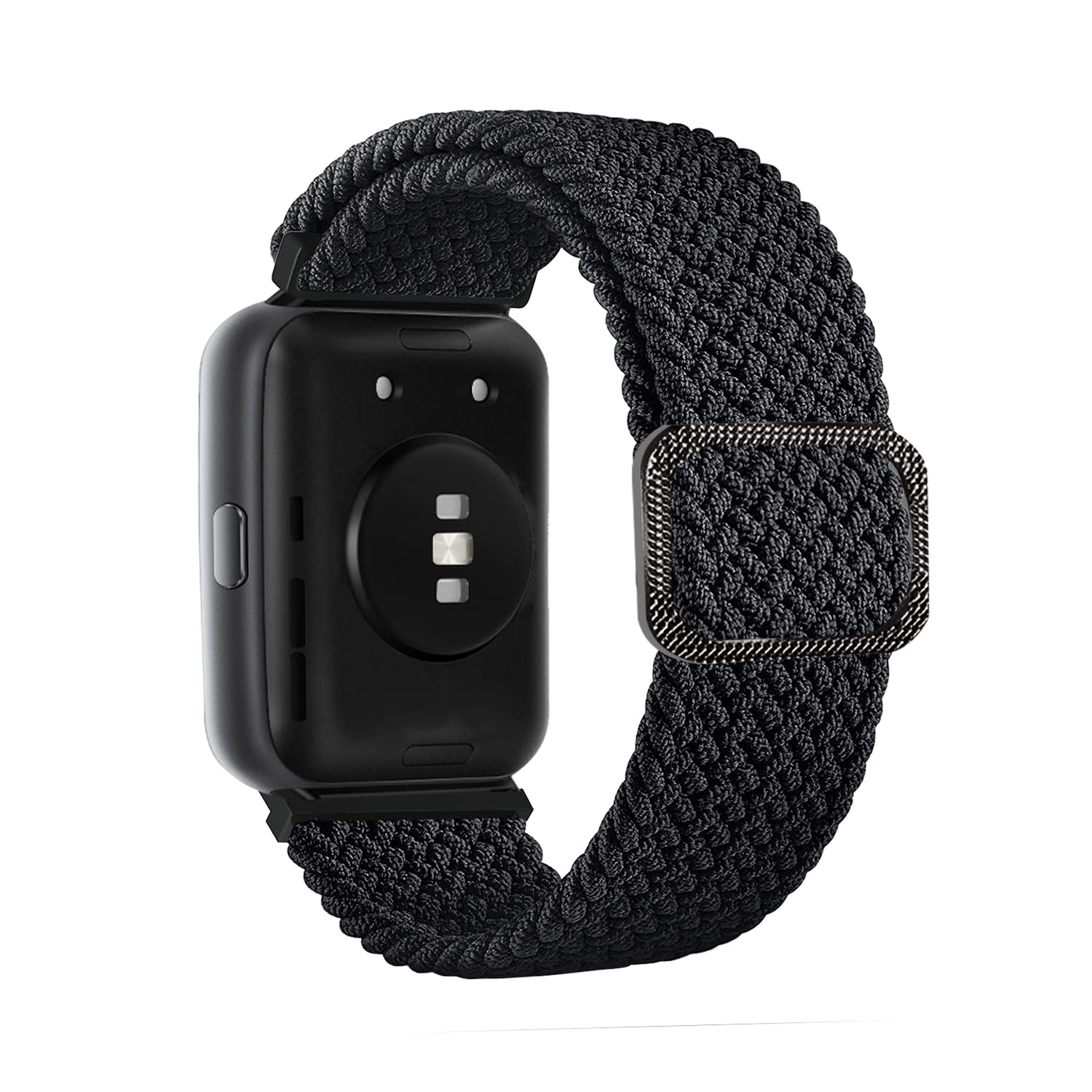 SeNool Strap Compatible with Huawei Watch Fit 2, [Nylon Braided Wrist Band] [Soft, Breathable, Durable, Light], Replacement Bracelet for Huawei Watch Fit 2 - Black