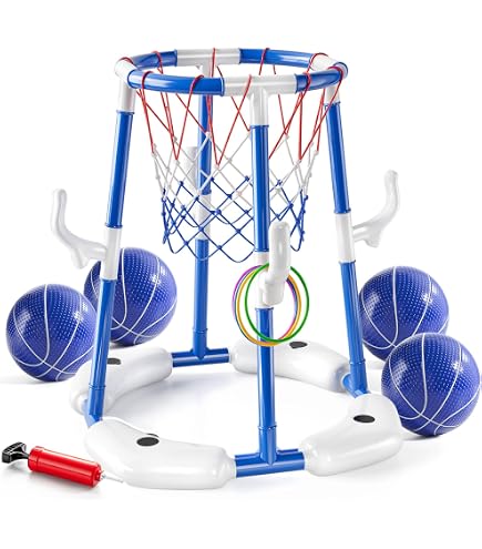 Panier De Basket Mural Intérieur – Se Fixe Sur Porte – Ballon Et Pompe Inclus – Pour Enfants Et Ados