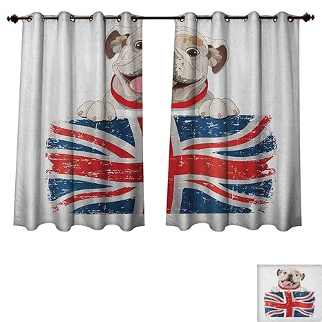 Amazon Com Pricetextile English Bulldog Bedroom Thermal Blackout