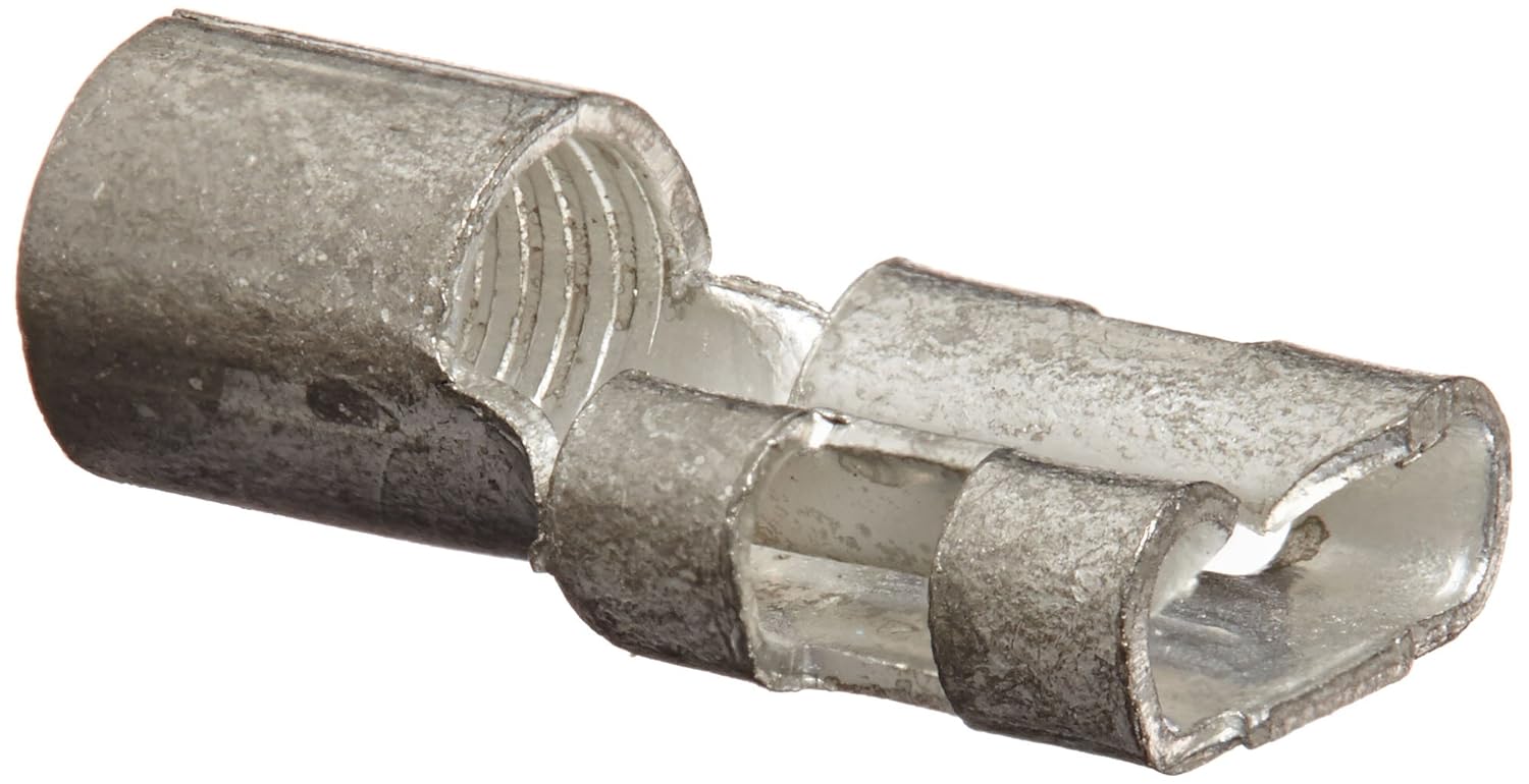 Uninsulated Female Disconnect, Standard Packs, 8 Wire Size, 0.250" x 0.