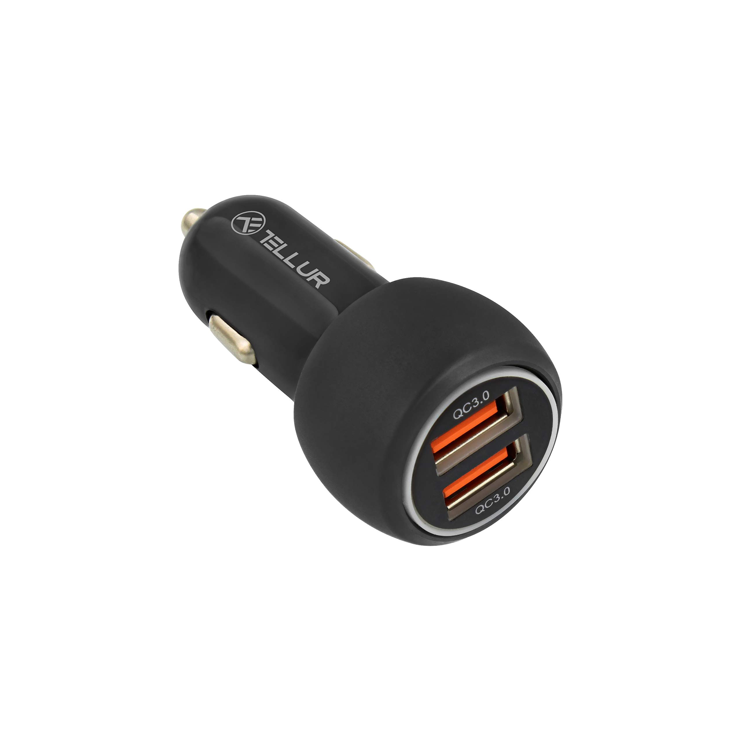 Tellur Car Charger FCC8, 6A 36W (QC 3.0 + QC 3.0), Black