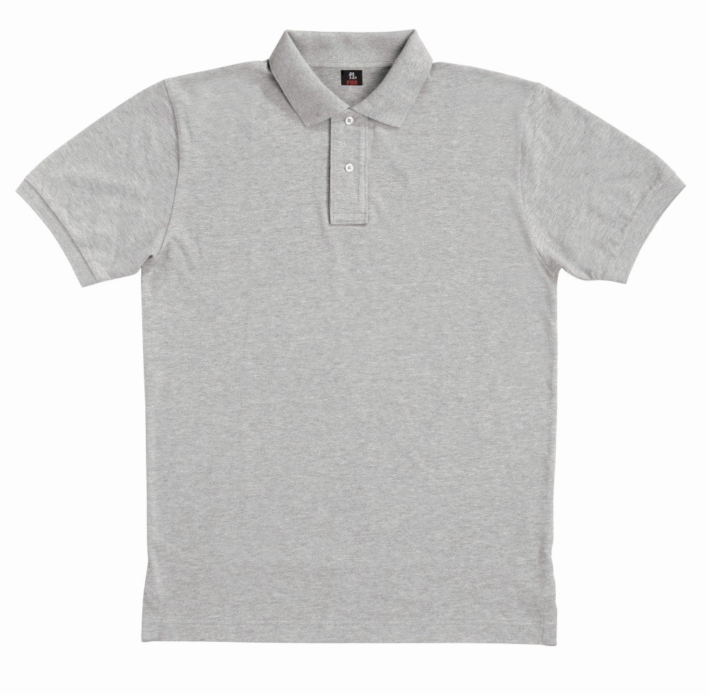 FHB 91590-11-S Size Small "Daniel" Polo-Shirt - Grey