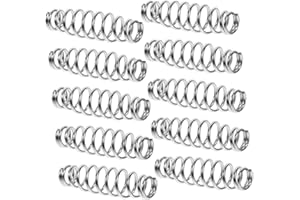 LALAFINA 10pcs Small Compression Spring, 0.8 X 3.3cm Garden Pruners Compression Springs for Trimming, Shears, Shop and Home R