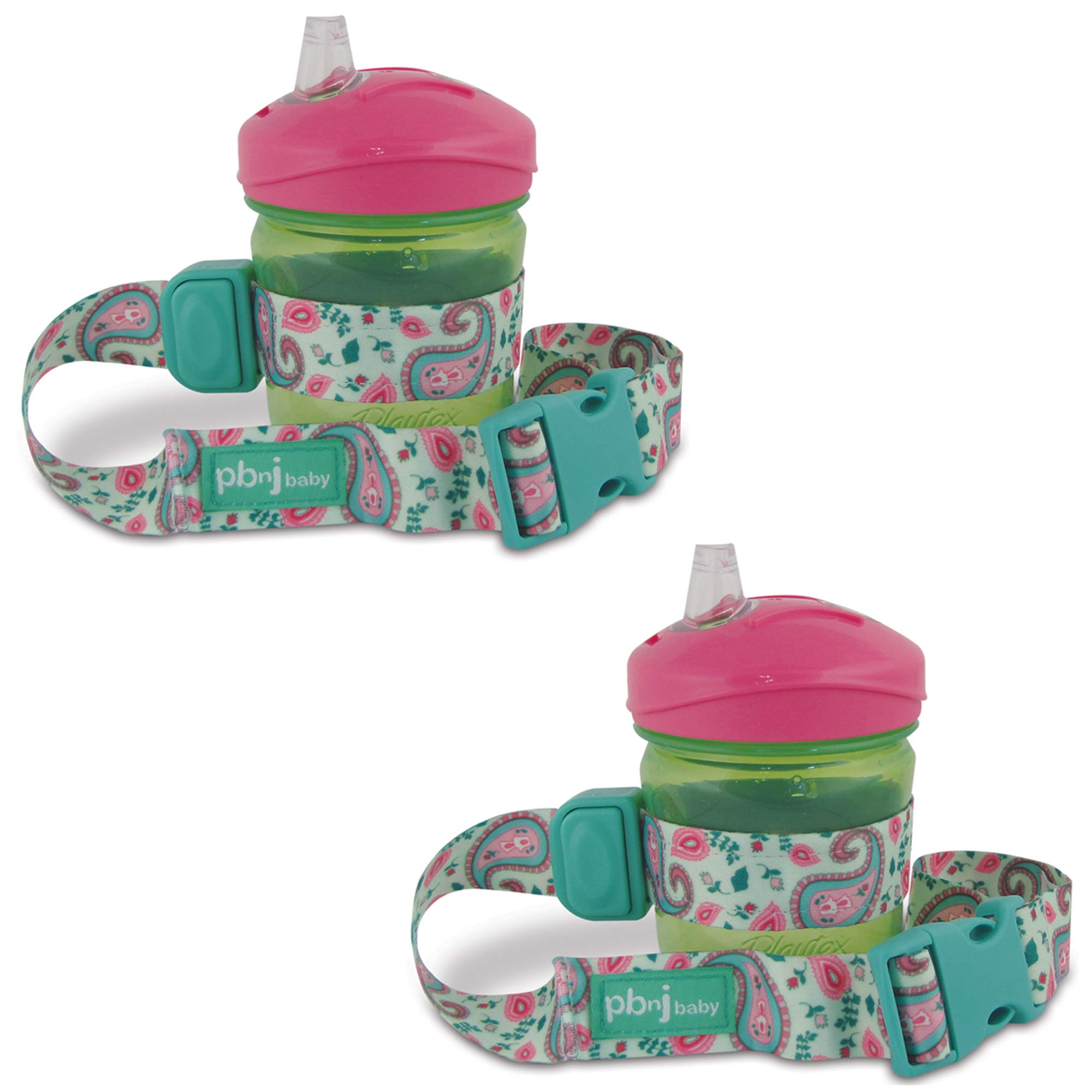 PBnJ Baby SippyPal Sippy Cup Holder Strap Leash Tether (Green