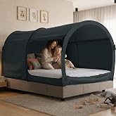 LEEDOR&reg; Bed Tent Dream Tent Bed Canopy Shelter Cabin Sleeping Tent Indoor Bed Curtain Pop Up Privacy Warm Breathable with 4 Doors Twin/Full/Queen for Kids and Adult (Mattress Not Included)