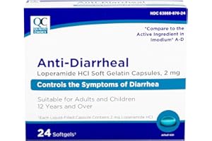 Quality Choice Loperamide 2mg Anti-Diarrheal 24 Count Softgel