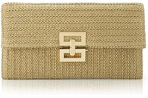 Lanpet Straw Clutch Purses for Women Summer Beach Bags Envelope Woven Clutch Handbags for Wedding Prom Party