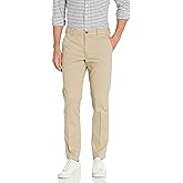 Izod Men's Flat Front Slim Fit Performance Stretch Chino Pant