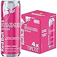 Red Bull White Peach Summer Edition Energy Drink, with 114mg Caffeine plus Taurine & B Vitamins, 12 Fl Oz, 4 Pack