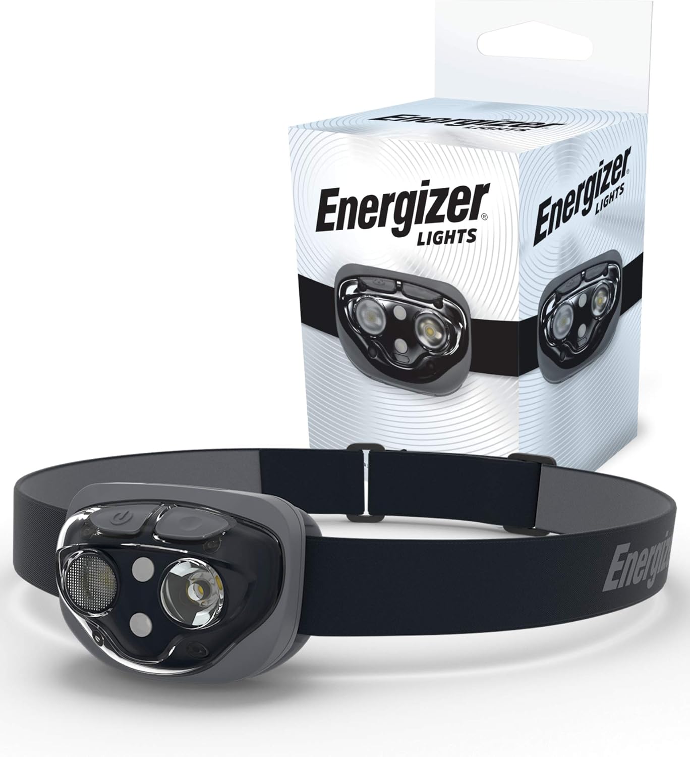 Energizer High-Powered LED Headlamp Flashlights, IPX4 Water Resistant, Super Bright LED, Multiple Light Modes, Best Headlight for Camping, Running, Outdoors, Emergency Light, Batteries Included: Sports & Outdoors