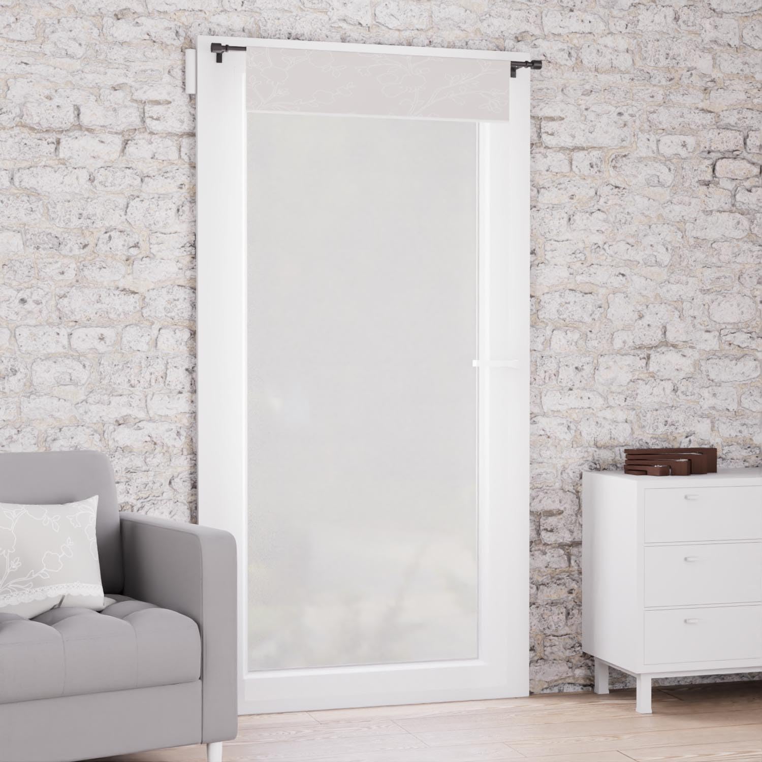 Sonne d'ocre, Concealing Gate in Cotton, 90 x 200 cm, Romantic