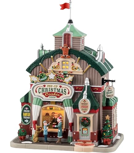 Amazon.com: Lemax Christmas Village Santas List Toy Shop Battery