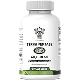 Detox Trees Serrapeptase 40,000 SPU - Proteolytic Enzyme for Inflammation Support - Sinus, Respiratory and Joint Comfort - Non-GMO - Gluten Free - Vegan - 90 Capsules