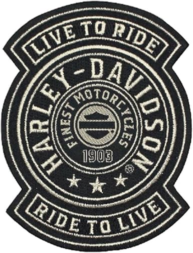 Amazon.com: Harley-Davidson Embroidered Harley Shield Emblem Patch, SM