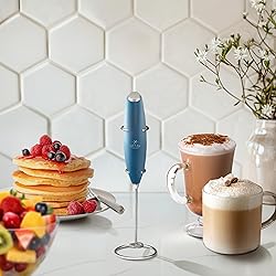 Zulay Powerful Milk Frother Handheld Foam Maker for