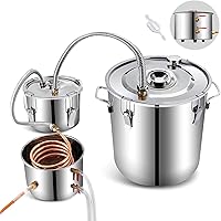 8 Gal Moonshine Still Spirits Kit Complete with Thumper Keg Stainless Steel 30L Water Alcohol Distiller DIY Whiskey…