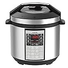 COSORI 6 Quart 8-in-1 Multi-Functional Programmable Pressure Cooker, Slow Cooker, Rice Cooker, Steamer, Sauté, Yogurt Maker, Hot Pot and Warmer, Full Accessories Included,Stainless Steel