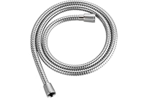 Singing Rain 59 inches Kink-Less Chromed Flexible Stainless Steel Shower Hose - Replacement for Handheld Showerhead Hose