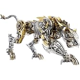 3D Metal Puzzle for Adults,Mechanical Cheetah Puzzle Building Set，3D Metal Model Kit, Brain Teaser Puzzles DIY Assembling for Stress Relief - A Collectible Gift for a man (Cheetah)