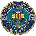 Brown Water Navy W/Vietnam Ribbon Patch - Color - Veteran Owned Business