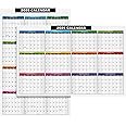 2025 Full Desk Calendar - 11 x 17” Large Size 12 Month Planner - 2 Sided Vertical and Horizontal Reversible - Printed on Thick & Durable 80lb Cardstock (216 gsm) - 2 Per Pack