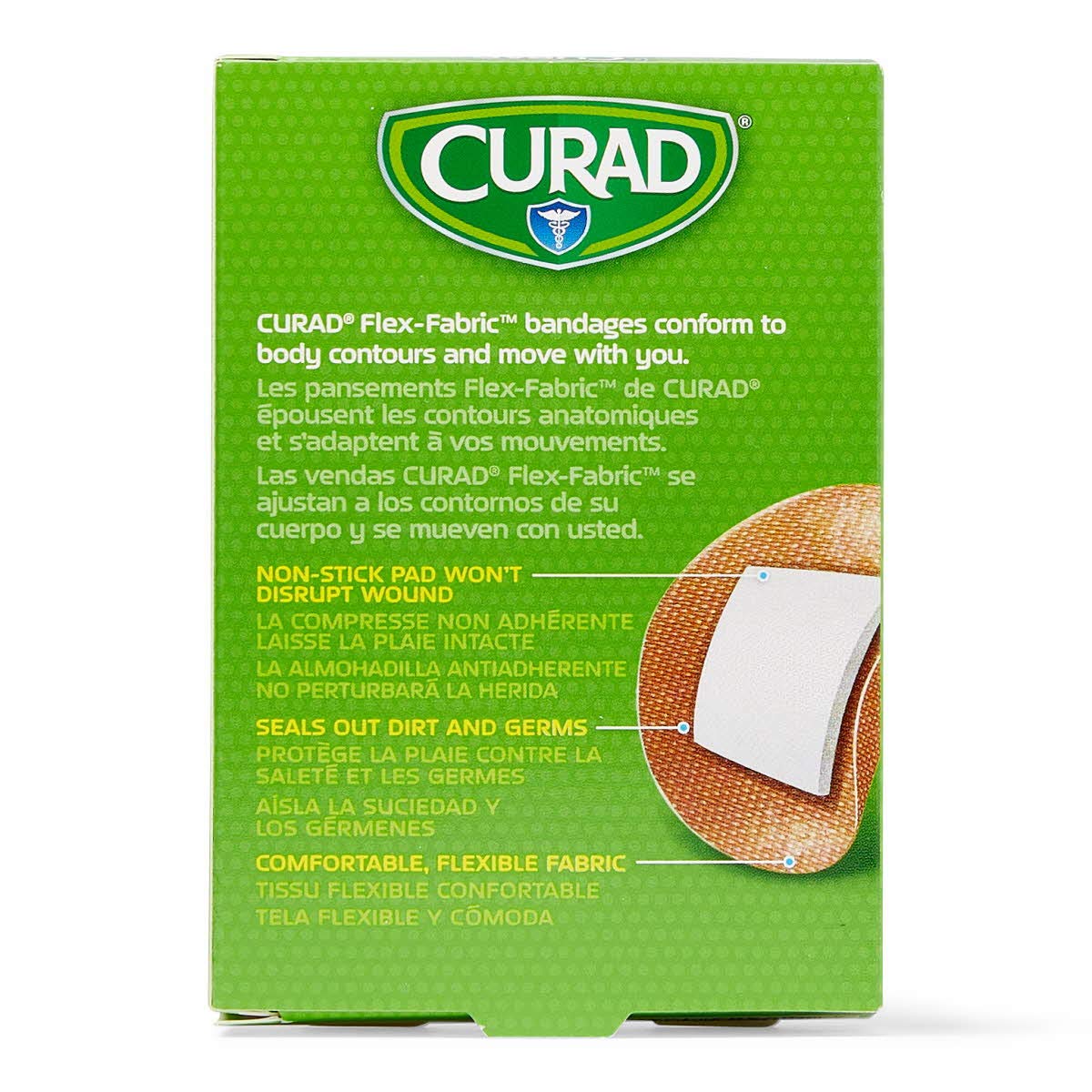 Curad Flex Fabric Spot Adhesive Bandages, Bandage Diameter is 7/8