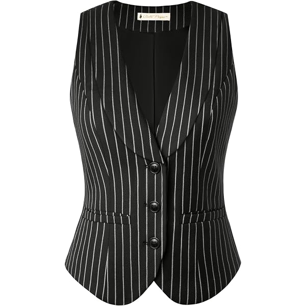 Allegra K Women's Floral Satin Waistcoat Vest - Button Closure V-Neck Sleeveless Casual Top - View #7