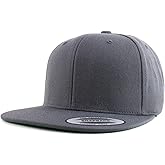 Trendy Apparel Shop Oversize XXL Structured Blank Flatbill Snapback Cap