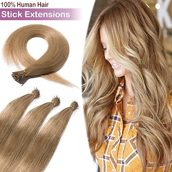 Buy Elailite 20 Inch Dark Blonde 20 100 Strands Remy I Tip
