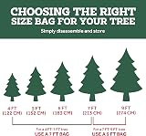 Zober Jumbo 9 FT Christmas Tree Storage Bag with Dual Zippers view 8