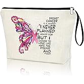 Creakraft Breast Cancer Makeup Bag For Women Breast Cancer Awareness Bag Inspirational Gifts Survivor Incentive Gifts Breast Cancer Care Gifts Chemo Gifts Breast Cancer Awareness Accessories