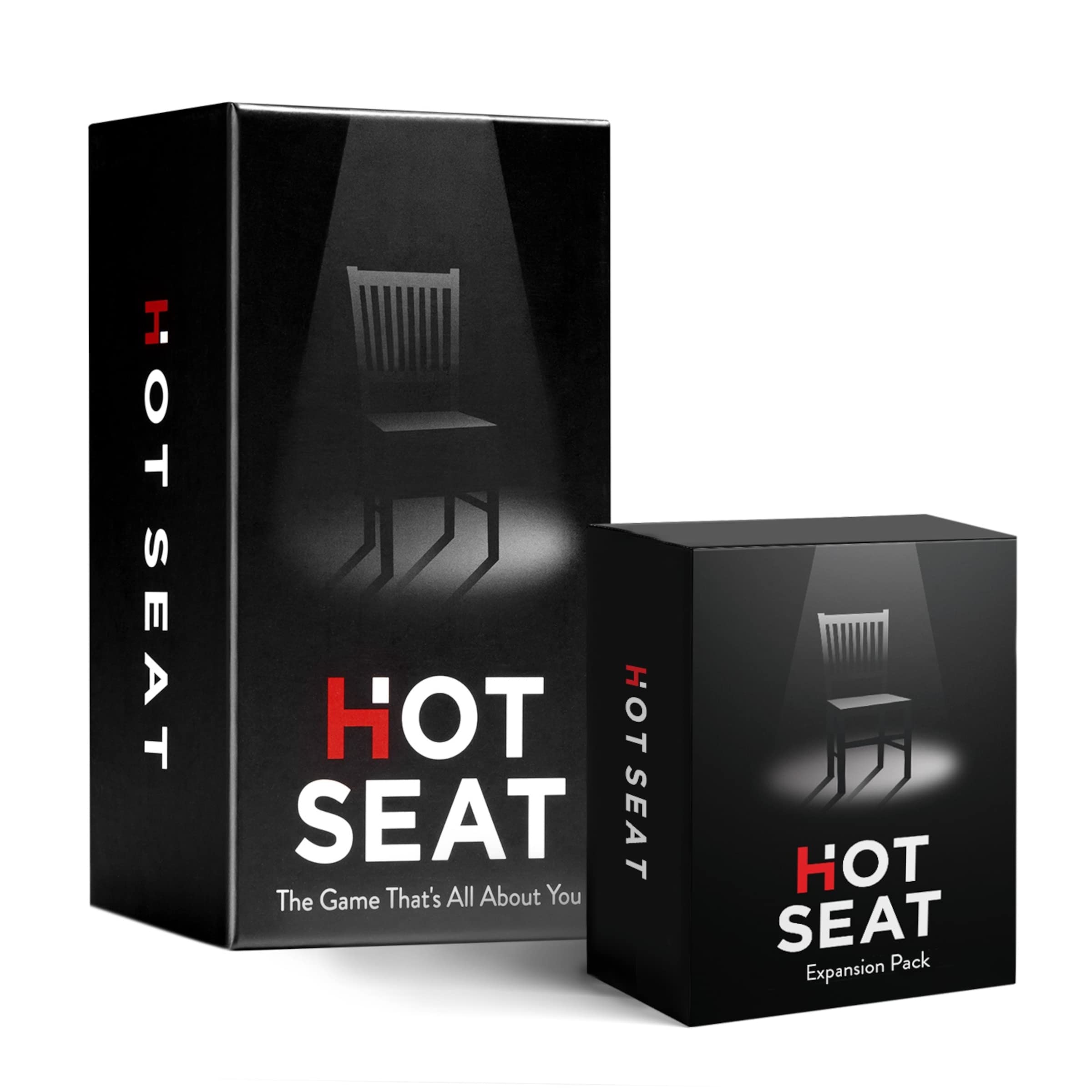 Hot Seat Party Game + Expansion Set - The Family Card Game That's All About You - for Kids, Teens, Adults - Perfect Christmas White Elephant Gifts, Stocking Stuffers + Board Games Night