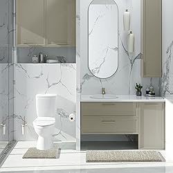 Yimobra Luxury Bathroom Rugs, Fluffy Bath Mats, Non