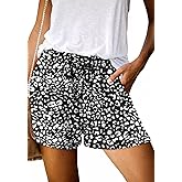 Angerella Womens Shorts with Pockets Summer Casual Shorts for Women Comfy Elastic Waist Lightweight Short Pants