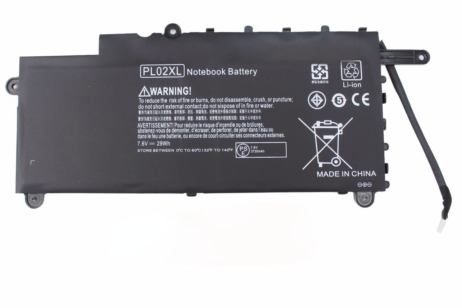 PL02XL Laptop Battery Replacement for HP Pavilion X360 310 G1 11-N 11-N020NA N010DX N010LA N028TU N032TU N038CA N050ND N051SR N055ND N060UR N061UR N070EG N083SA N110NC TPN-C115 N100NX (7.6V 29Wh)