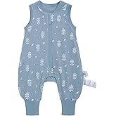 Miracle Baby Toddler Sleep Sack with Feet, 1.0 TOG Wearable Blanket Baby with Legs Sleeveless Baby Sleeping Bag for Walker