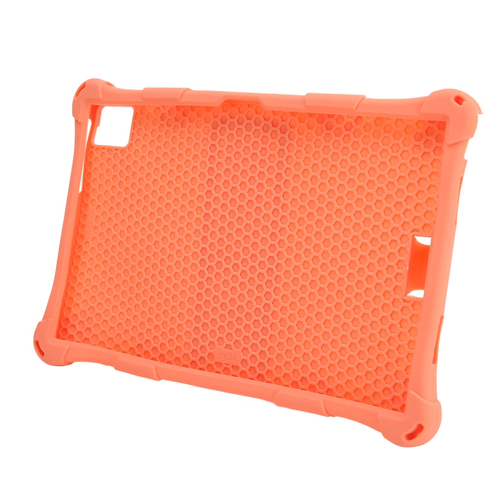 ASHATA Tablet Case for Teclast T40 Pro/T40 Plus, 10.4in Anti Slip Soft Silicone Tab Protective Case Cover with Back Bracket, Shock Absorption, Full Package (Orange)