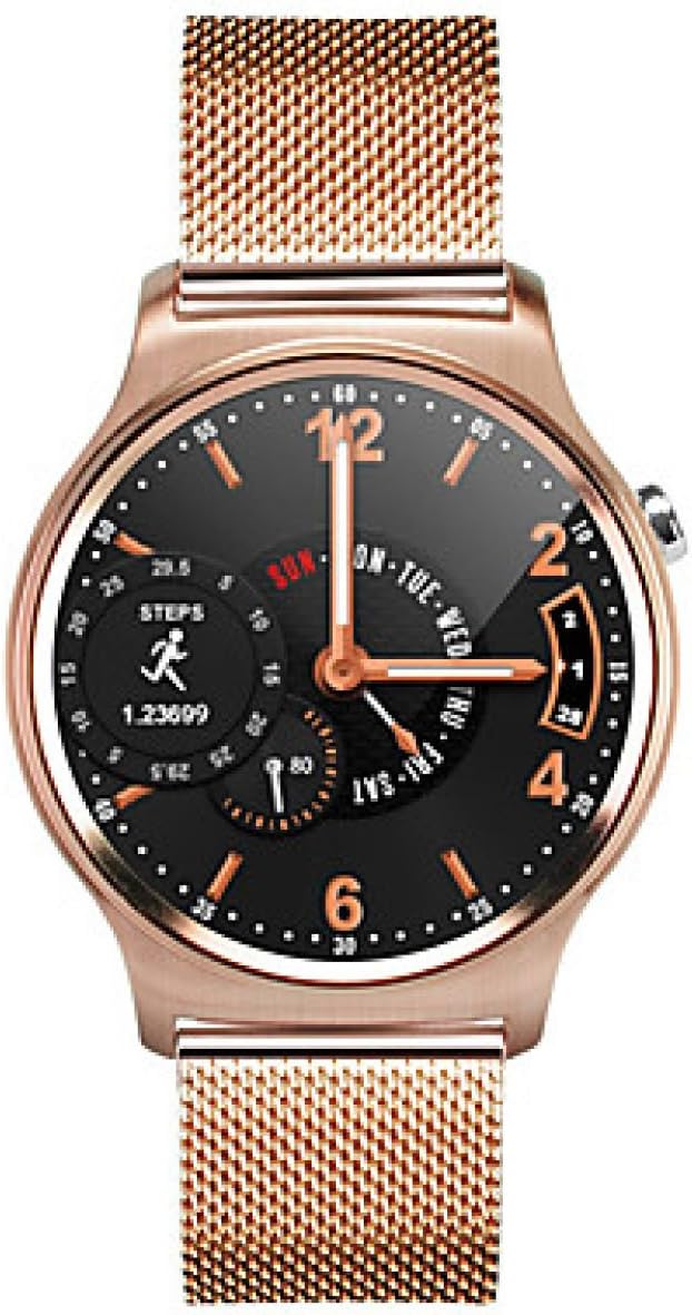 SNHWARE Smart Watch With Touch Round Screen Heart Rate Detector Body Temperature Monitoring