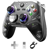 Aolion gaming K30 Wireless Controller, TMR Sticks, 2-Mode Triggers, Black | TMR Anti-Drift Sticks, Dual-Mode Hall Triggers, 1000Hz Polling, Back Buttons, RGB, Wired/2.4G/Bluetooth