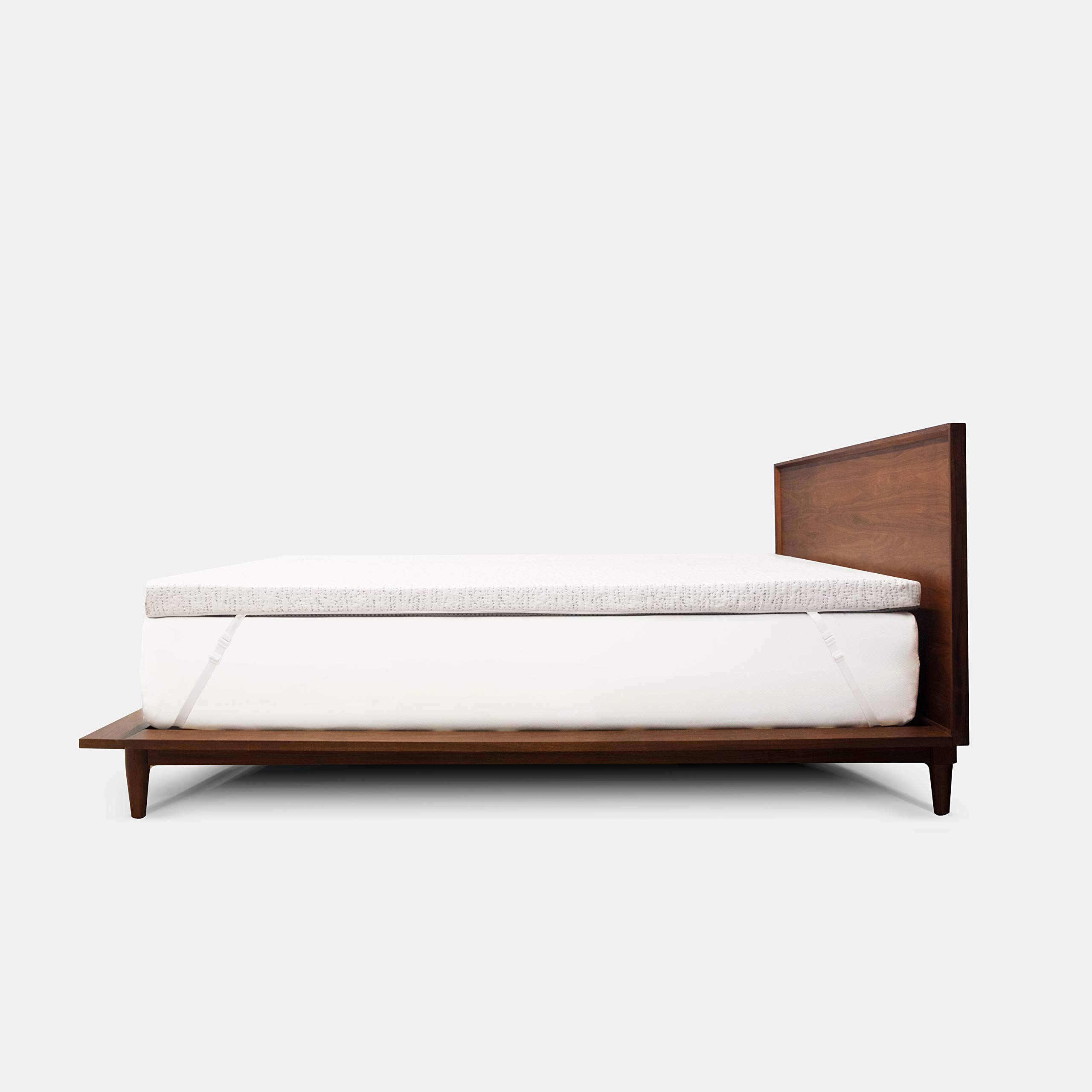 ViscoSoft 3 Inch Charcoal Memory Foam Mattress Topper Twin XL Select