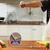 Kitchenville Glass Cutting Board 16x12 Tempered Counter Protector view 4