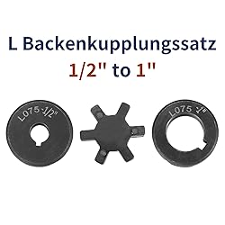 uxcell 1/2" to 1" L075 Flexible 3-Piece L-Jaw